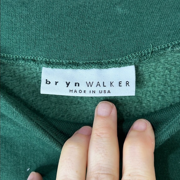 BRYN WALKER Green Sweatshirt Dress Bamboo Organic Cotton Size Large - Picture 8 of 15